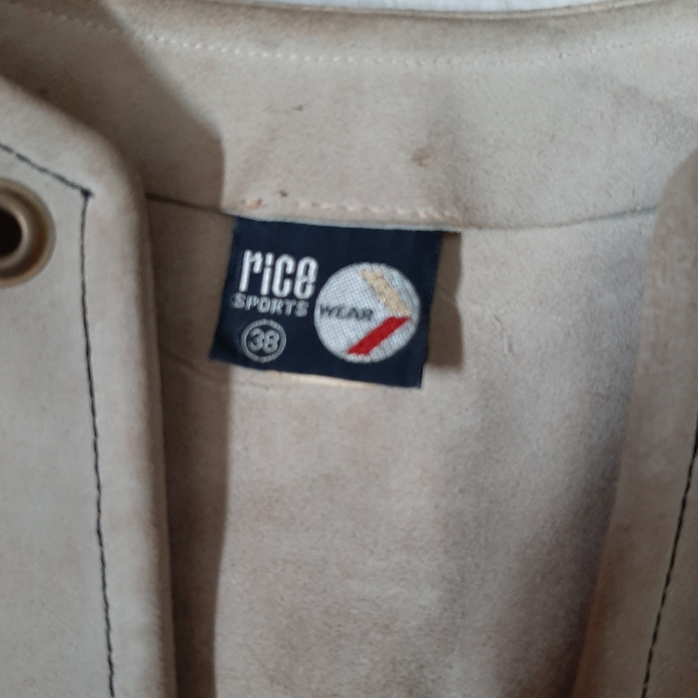 Vintage rice sports wear leather vest - Picture 2 of 3